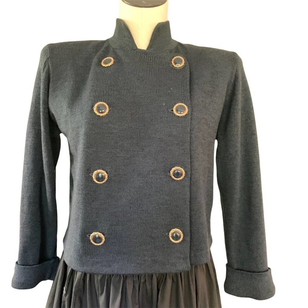 St John By Marie Gray Double Breasted Jacket Blazer Santana Knit Size Small - Picture 5 of 12